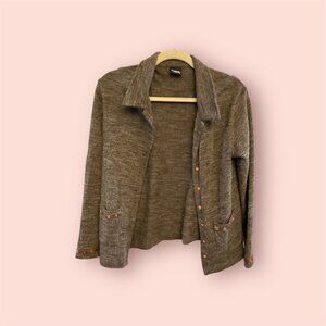 Brown Heather Cardigan or Light Jacket